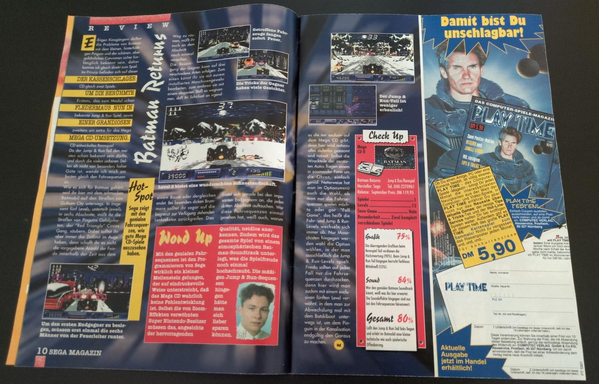 Batman Returns for Mega CD review in Sega Magazine.