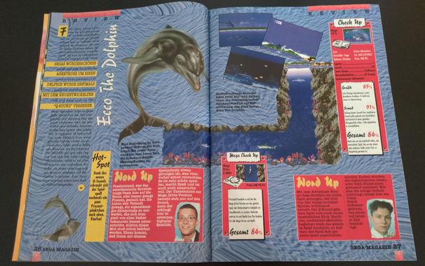 Ecco The Dolphin for Mega CD and Mega Drive review in Sega Magazine.