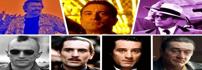 Robert De Niro c'est plus de 100 Films :The Godfather , Taxi Driver ,Raging Bull , Falling in Love ,  Brazil , Mission , Angel Heart , The Untouchables , Les Affranchis , L'Éveil , Les Nerfs à vif ,Mad Dog and Glory , Heat , Jackie Brown ,American Bluff , The Irishman ,Killers of the Flower Moon...