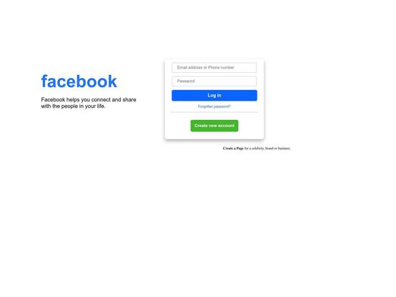 Screenshot of phishing site