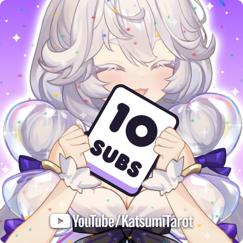 Katsumi Tarot on Youtube. Celebrating 10 Subscribers.