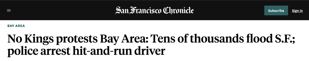 Just a hit-and-run, not an act of terrorism against even the city admits are peaceful protestors
