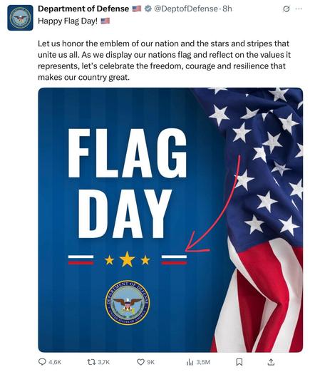 A US DoD graphic shows what appears to be a Russian flag.