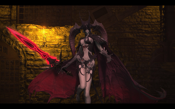 Screenshot of FFXIV, showing final boss of Haukke Manor, Halicarnassus 
