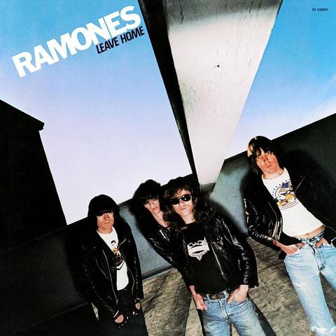 An image of the cover of the album 'Leave Home' by Ramones