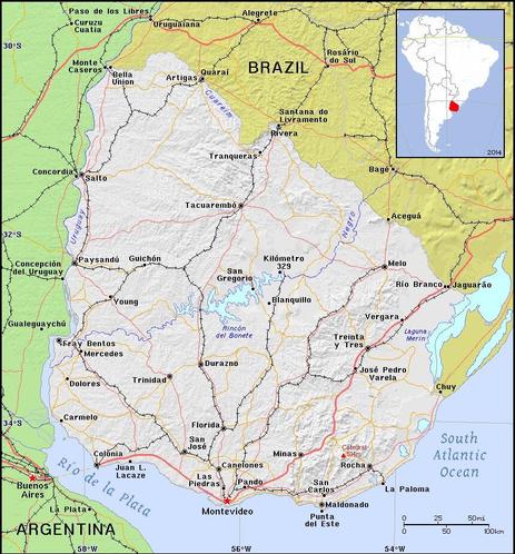 A map showing the location of Uruguay
Credit https://ian.macky.net/pat/