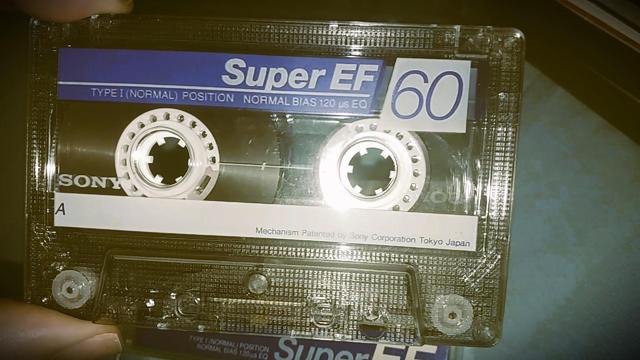 Κασέτα SONY SUPER EF 60 φωτογραφήθηκε από μένα Θεόδωρος Μπαχουμάς