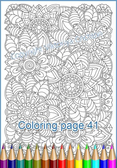 Coloring page 41 for adult. Zentangle (zendoodle) coloring antistress, a translucent template to draw a zentangle art yourself. 