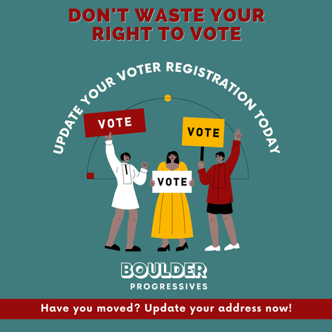 Have you moved since you last voted? Update your voter address!