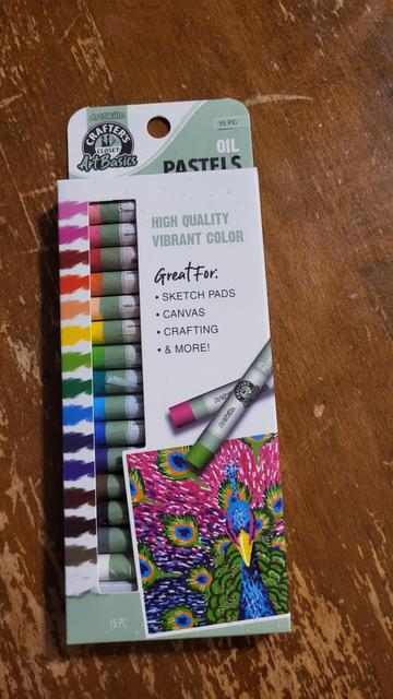 15-piece oil pastel set