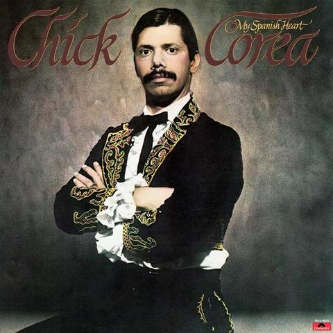 An image of the cover of the record album 'My Spanish Heart' by Chick Corea