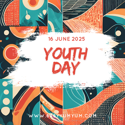 Happy South African Youth Day! 💛 Today, we celebrate the power, energy, and resilience of South Africa's youth. Youth Day is a reminder of the sacrifices made during the 1976 Soweto Uprising, as well as the ongoing journey of young people striving for a better future.  💬 How do you think the youth of today can shape a better tomorrow? Share your thoughts in the comments!   #BabyYumYum #BYY #SouthAfricanYouthDay #YouthPower #RiseUp #YouthInAction #FutureLeaders