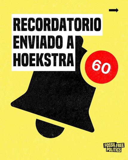 🔔 60 organizaciones pedimos al comisario europeo de Acción Climática, Wopke Hoekstra, que proteja las negociaciones climáticas de la ONU en Bonn #SB62 de la influencia de los lobbies fósiles.