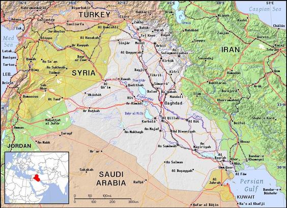 A map showing the location of Iraq
Credit https://ian.macky.net/pat/