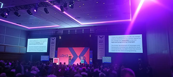 A Martin Fowler quote about LLMs being a step change in programming equivalent to higher order languages replacing assembly language