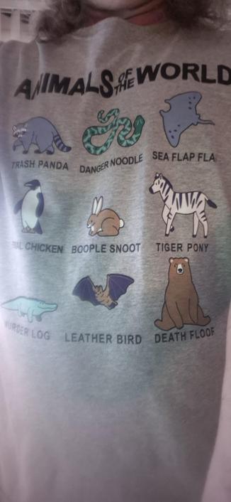 My critter identification  guide shirt