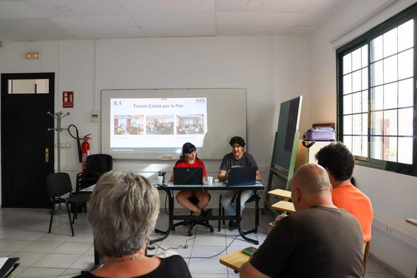 Un dels punts de l'Assemblea va ser el Fòrum Català per la Pau