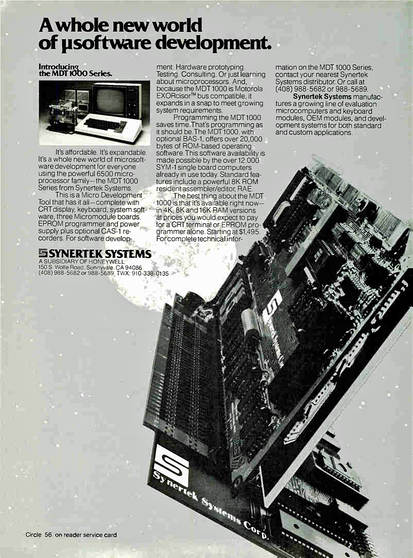 MDT 1000 Synertek
