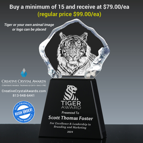 3d crystal tiger award, crystal tiger trophy, 3d tiger crystal award, tiger crystal trophy, 3d crystal animal award, crystal animal trophy,3d crystal iceberg award, corporate crystal awards – Creative Crystal Awards