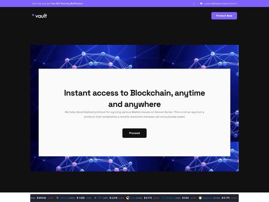 Screenshot of phishing site