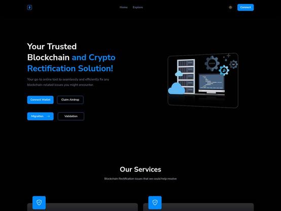 Screenshot of phishing site