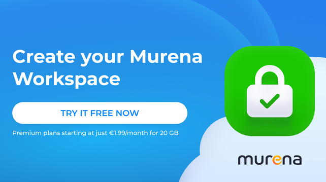 Create your Murena Workspace for free now or a choose a premium plan.