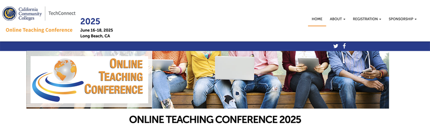 Online Teaching Conference website banner