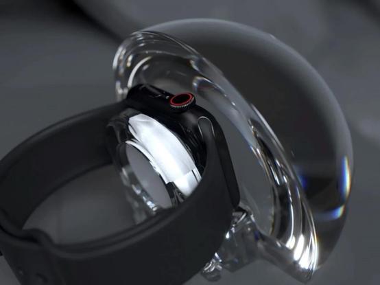 There’s no hidden components, no inner trickery – the entire NightWatch is a cleverly designed, solid piece of lucite that does three things remarkably well. First, it docks the Apple Watch and charger inside it, magnifying the watch screen so the numbers are clearly legible even from a couple of feet away. Secondly, channels located strategically under the Watch’s speaker units amplify the sound (sort of like how your voice is louder when you cup your hands around your mouth) so your alarm rings louder. Thirdly (and this might be the best feature yet), the lucite orb is touch-sensitive. Which means a mere tap on the surface causes your Watch screen to wake so you can see the time!