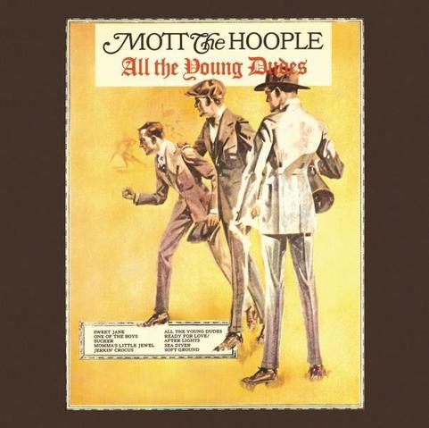 An image of the cover of the album 'All the Young Dudes' by Mott the Hoople