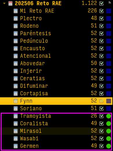 Queridas/os tres o cuatro lectoras/es —y eso, siendo optimista, que me tengo en mucho—:
No, no he abandonado el retoRAE. Solo es que me da «munchisma» pereza publicar. De hecho, es que voy al día. A ver si me animo a publicar los que me faltan mañana. O pasado.
#retorae #novelwriter