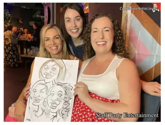Staff Party Entertainment Cork Live Caricatures Allan Cavanagh