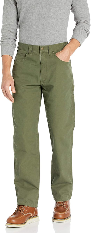 model wearing green pants