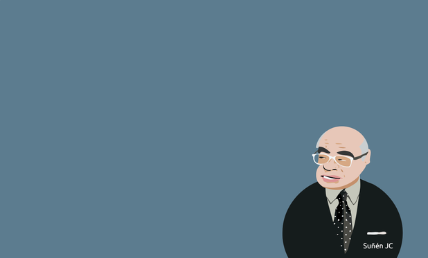 Rodolfo Martín Villa. Caricatura de Suñén JC.