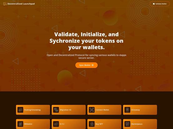 Screenshot of phishing site