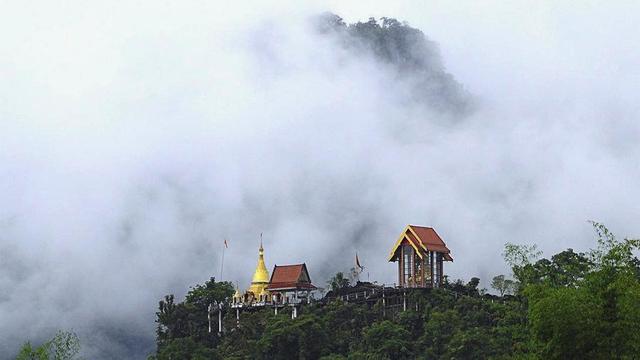 Temple on a mountain.