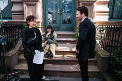 Image from shooting the movie Materialists