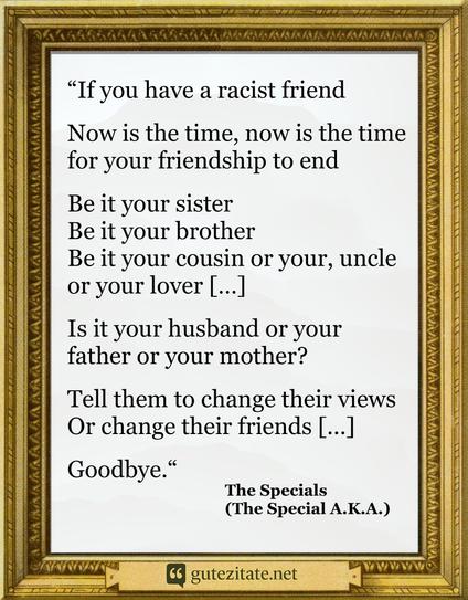 Lyrics racist friend