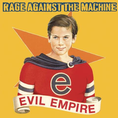 An image of the cover of the album 'Evil Empire' by Rage Against the Machine