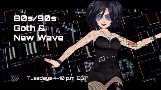 80s/90s goth and new wave Tuesdays on Twitch.