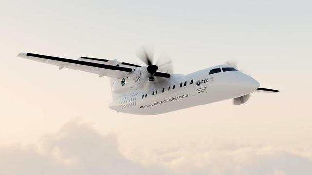 Illustration: Hybrid-electric demonstrator aircraft in flight