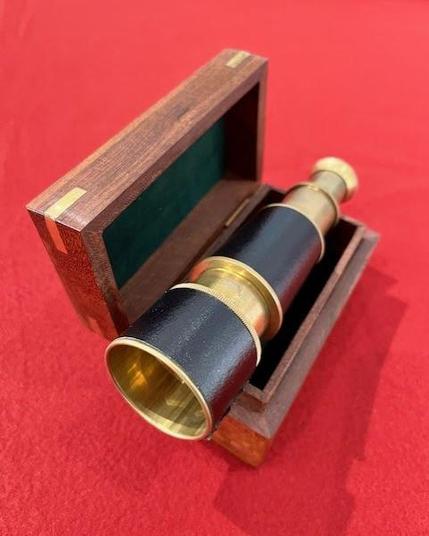 A photo of a mini telescope