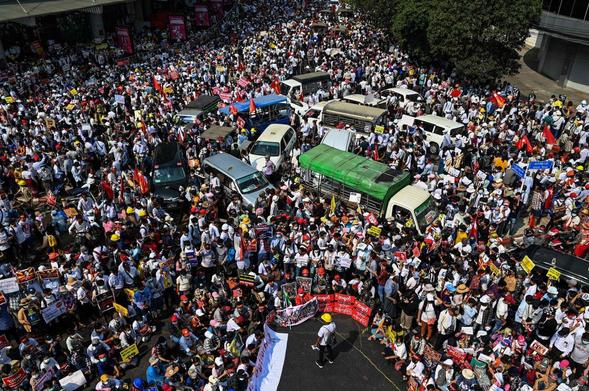 
Image street assembly convergence of people by 

General Strike Coordination Body - GSCB 

ကလေးမြို့ လူထုတိုက်ပွဲ ဦးဆောင်ကော်မတီ မှ 
ဇွန်၁၉ ပန်းသပိတ်တွင်ပူပေါင်းပါဝင်ကြရန်
တိုက်တွန်းသည့်လှုပ်ရှားမှု
❝ ဒေါ်အောင်ဆန်းစုကြည်နဲ့တကွ တပြည်လုံး လွတ်မြောက်ရေးအတွက် ဆက်ရုန်းကြ ❞

About GSCB 
https://actionnetwork.org/groups/general-strike-coordination-body-gscb

#Burma #GeneralStrike #GSCB #Myanmar 

Myanmar news 
https://eng.mizzima.com/2025/06/16/23461
