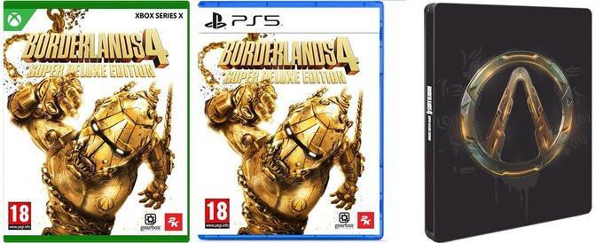 Pour le moment réservée aux membres premium, la version super deluxe avec #Steelbook de #Borderlands4 est dispo en exclusivité chez Micromania pour 129.99€