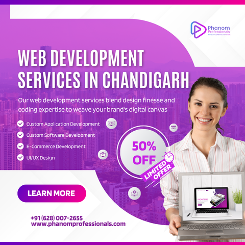 Looking for affordable web development services in Chandigarh?
Phanom Professionals is now offering 50% OFF on all website development projects.
Whether you're in Mohali, Chandigarh, or Panchkula, we've got the skills to take your brand online.
Trusted as the best website development company in Chandigarh, we build fast, mobile-friendly, and SEO-ready websites.
📞 Reach us at +91 62800 72655