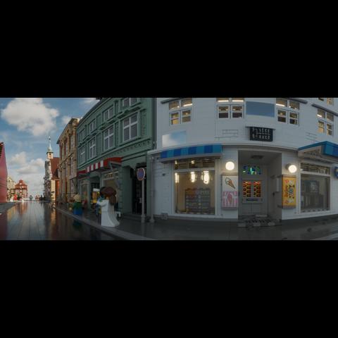 Custom LEGO model of buildings in Lüneburg, Germany, by Benjamin Albrecht from albrick.de