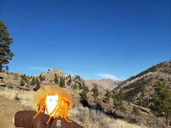 Ranger Sarah takes in another view of the Mountains as she hikes Hunters Gulch.
— at Helena-Lewis and Clark National Forest.
