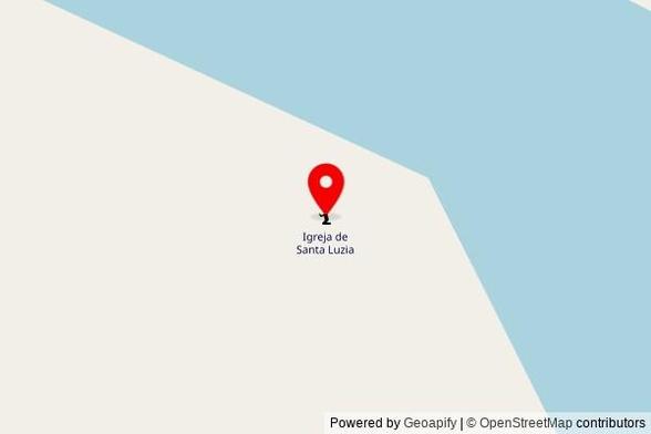 A zoomed out map with a pin at the position of Igreja de Santa Luzia, Manaquiri, Região Geográfica Intermediária de Manaus, Brazil
