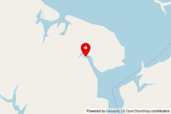 A partially zoomed out map with a pin at the position of Igreja de Santa Luzia, Manaquiri, Região Geográfica Intermediária de Manaus, Brazil