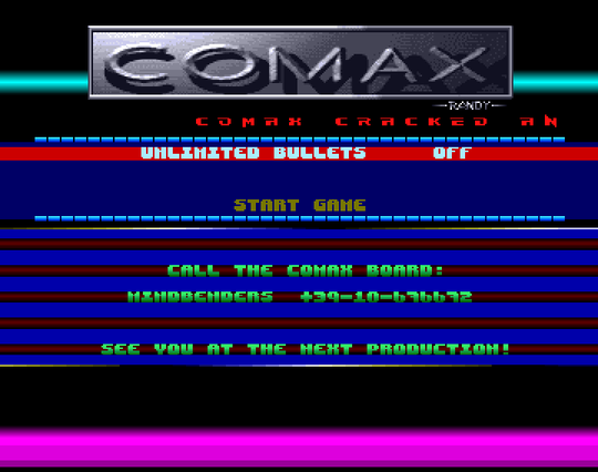 Screenshot of "Diabolik 04 - Trappola D'Acciaio" - Crack and Trainer (+1): Comax - Published by Simulmondo on Commodore Amiga (1993)