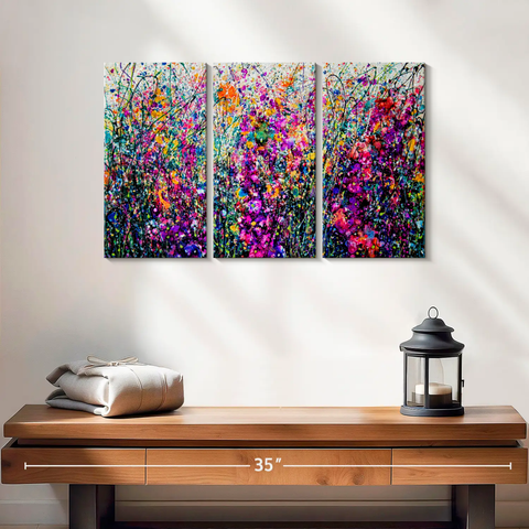 “Vibrant Bloom Wall Art Print” "Turn your walls into a kaleidoscope of energy. This floral burst is pure mood-lifting magic. 🌸🎨" @elephantstock #olenaart
